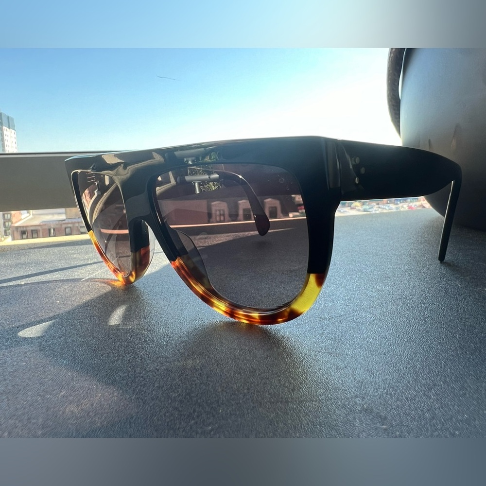 Celine Gradient Flat Top Aviator Sunglasses